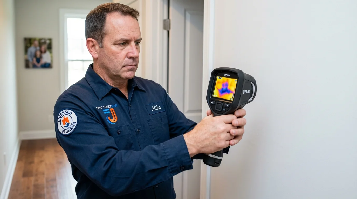 Thermal imaging leak detection by Johns Plumbing LLC in Villas